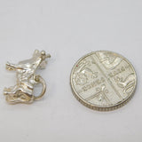 Sterling Silver Milking Cow Charm Pendant Vintage c1970