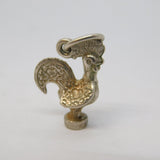 Sterling Silver Portuguese Cockerel Charm Pendant Vintage c1970