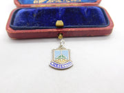 Sterling Silver & Enamel Mildenhall Charm Pendant Vintage c1970