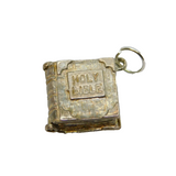Sterling Silver Opening Bible With Lords Prayer Charm Pendant Vintage c1970