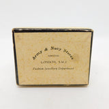 Card Jewellery Box 'Army & Navy Stores' of London Antique c1930 Art Deco