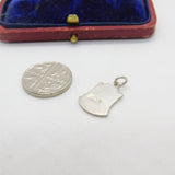 Sterling Silver and Coloured Enamel Travel Shield Jersey Charm Vintage c1970