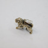 Sterling Silver Lion Leo Horoscope Symbol Charm Pendant Vintage c1970