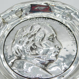 Edwardian Sterling Silver 'Martin Chuzzlewit' Dickens Ring Dish Antique 1906