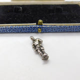 Sterling Silver Football or Soccer Player Charm Pendant Vintage c1970
