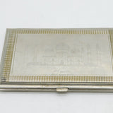 20th Century Indian White Metal Souvenir Cigarette Case Antique c1930s