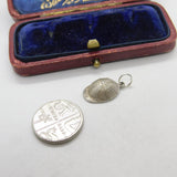 Sterling Silver Jockey Riding Cap Charm Pendant Vintage c1970