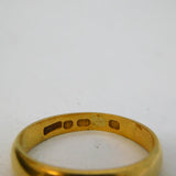 Victorian 18ct Yellow Gold 0.1ct Diamond Gyspy Ring Antique 1867 London