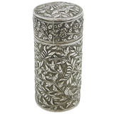 19th Century Sterling Silver Chinese Bird & Folate Pepper Shaker Antique c1880s