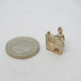 Sterling Silver Piano Player Charm Pendant Vintage c1970s