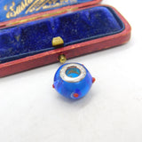 Sterling Silver and Coloured Glass Miniature Vase Charm Pendant Vintage c1970