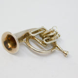 Sterling Silver French Horn Instrument Charm Pendant Vintage c1970s
