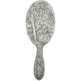 19th Century Japanese Sterling Silver Bamboo Pattern Hand Mirror Antique