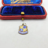 Sterling Silver & Enamel Bournemouth  Charm Pendant Vintage c1970