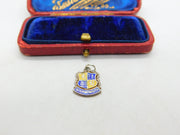 Sterling Silver & Enamel Bournemouth  Charm Pendant Vintage c1970