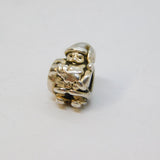 Sterling Silver Father Christmas Santa Charm Bead For Bracelet Vintage c2000