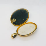 Victorian Sterling Silver Gilt Aesthetic Floral Sweetheart Locket Antique c1890s