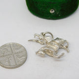 Sterling Silver Medieval Knight Charm Pendant Vintage c1970