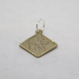 Sterling Silver St Christopher Travel Charm Pendant Vintage c1970s
