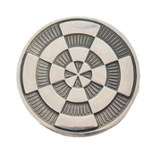Sterling Sterling Silver Aztec Style Medallion Pendant Vintage c1970s