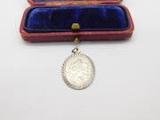 Sterling Silver St Christopher Charm Pendant Vintage c1970