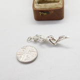 Sterling Silver Classical Nude Figure Large Charm Pendant Vintage c1970