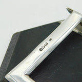 Victorian Sterling Silver Mounted Wooden 'L' Letter Holder Antique London