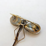 Art Deco Sterling Silver Morpho Butterfly Dragonfly Brooch Antique c1920s
