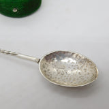 Scottish Sterling Silver Planished Teaspoon Vintage c1970 Celtic Art Industries