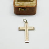 Sterling Silver Small Crucifix Charm Pendant Vintage c1970