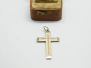 Sterling Silver Small Crucifix Charm Pendant Vintage c1970