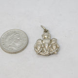 Sterling Silver See, Hear, Speak No Evil Monkeys Charm Pendant Vintage c1970