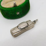 Sterling Silver Motor Car Charm Pendant Vintage c1970