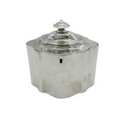 Peter & Jonathan Bateman George III Sterling Silver Tea Caddy Antique 1790