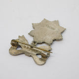 Sterling Silver Enamel Royal Army Service Corps Sweetheart Brooch Antique