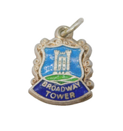 Sterling Silver Broadway Tower Charm Pendant Vintage c1970
