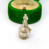 Sterling Silver Wine Decanter Bottle Charm Pendant Vintage c1970