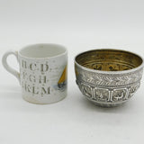 Victorian Sterling Silver Zodiac Signs Bowl Antique 1886 London