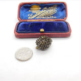 Sterling Silver Prickly Hedgehog Charm Pendant Vintage c1970