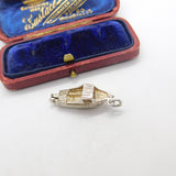 Sterling Silver Speedboat Charm Pendant Vintage c1970