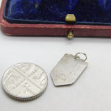 Sterling Silver and Enamel Kings Lynn Travel Shield Charm Pendant Vintage c1970
