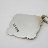 Sterling Silver Swimming Sporting Fob Medal Antique 1930 Birmingham Deco