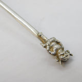 Art Deco Silver Plated Lincoln Imp Sugar Caster Spoon Antique c1930s