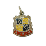 Sterling Silver Brean Enamel Souvenir Charm Pendant Vintage c1970