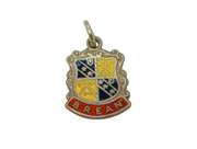 Sterling Silver Brean Enamel Souvenir Charm Pendant Vintage c1970