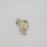 Sterling Silver Lyre Harp Charm Pendant Vintage c1970