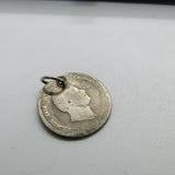 Sterling Silver Authentic Fourpence Coin William IIII Charm Pendant 1836