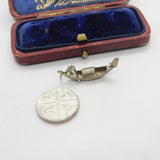 Sterling Silver Venetian Gondolier Charm Pendant Vintage c1970