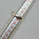 Sterling Silver Flat Curb Style Dress Band Ring Vintage c1970 Size L 1/2