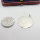 Sterling Silver St Christopher Charm Pendant Vintage c1970